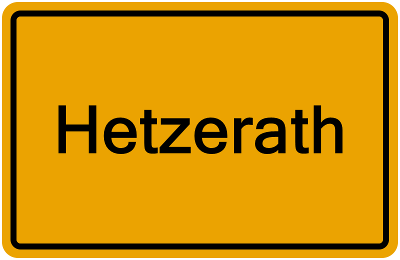 Handelsregisterauszug Hetzerath
