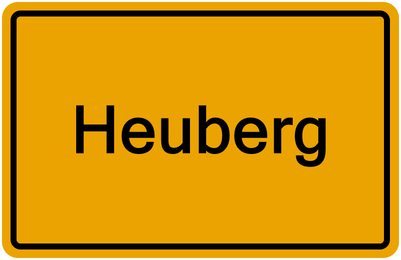 Handelsregisterauszug Heuberg