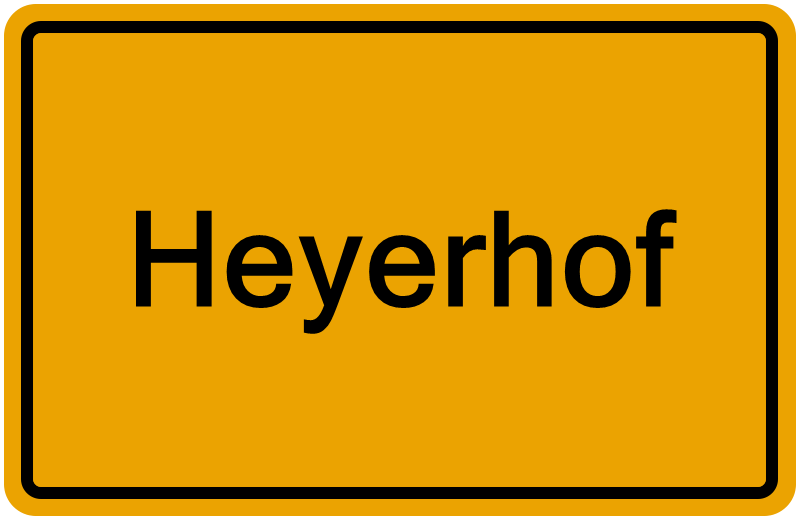 Handelsregisterauszug Heyerhof
