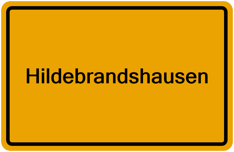 Handelsregisterauszug Hildebrandshausen