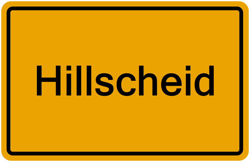 Handelsregisterauszug Hillscheid