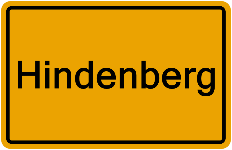 Handelsregisterauszug Hindenberg