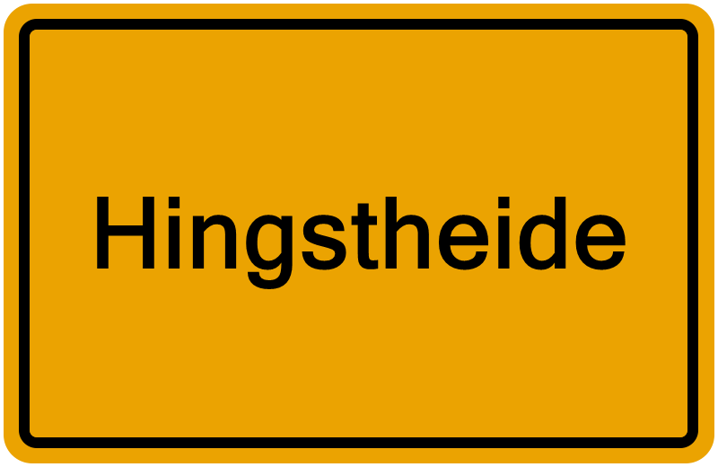 Handelsregisterauszug Hingstheide