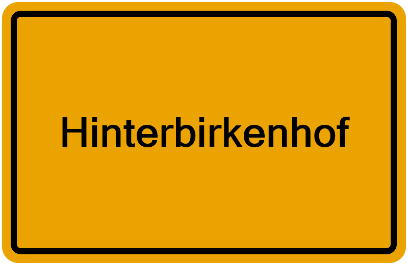 Handelsregisterauszug Hinterbirkenhof