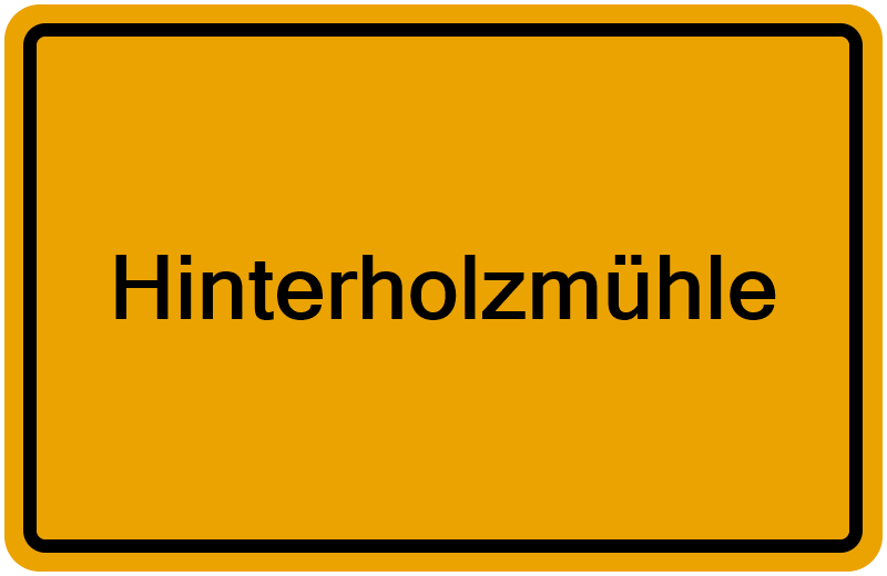 Handelsregisterauszug Hinterholzmühle