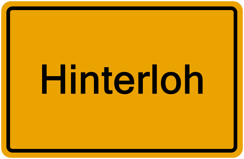 Handelsregisterauszug Hinterloh