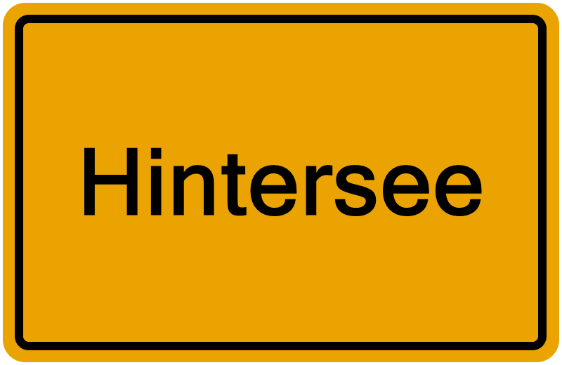 Handelsregisterauszug Hintersee