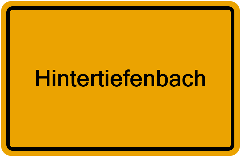 Handelsregisterauszug Hintertiefenbach
