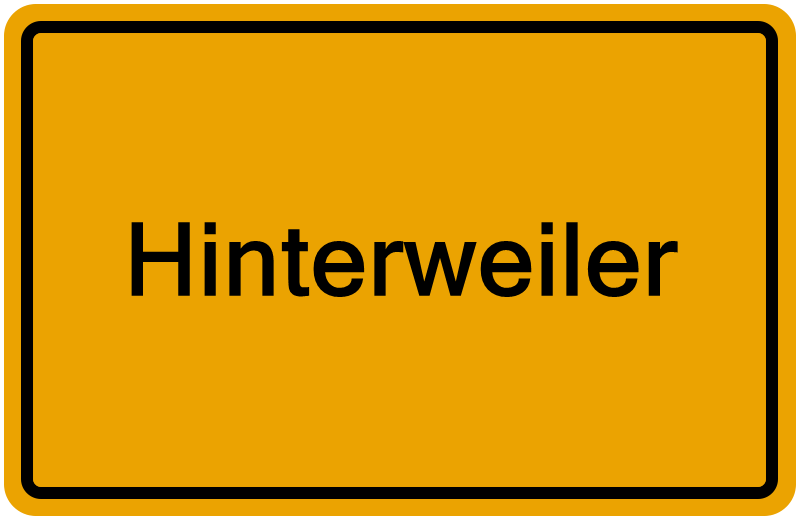 Handelsregisterauszug Hinterweiler