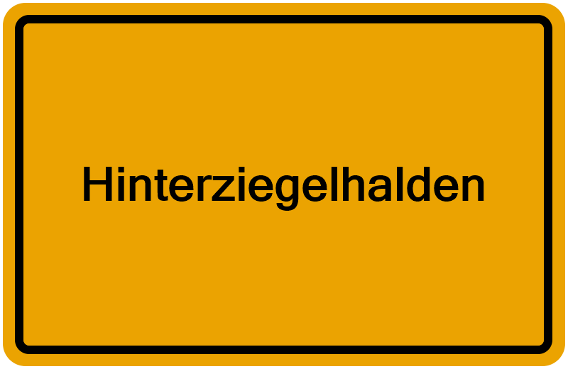 Handelsregisterauszug Hinterziegelhalden