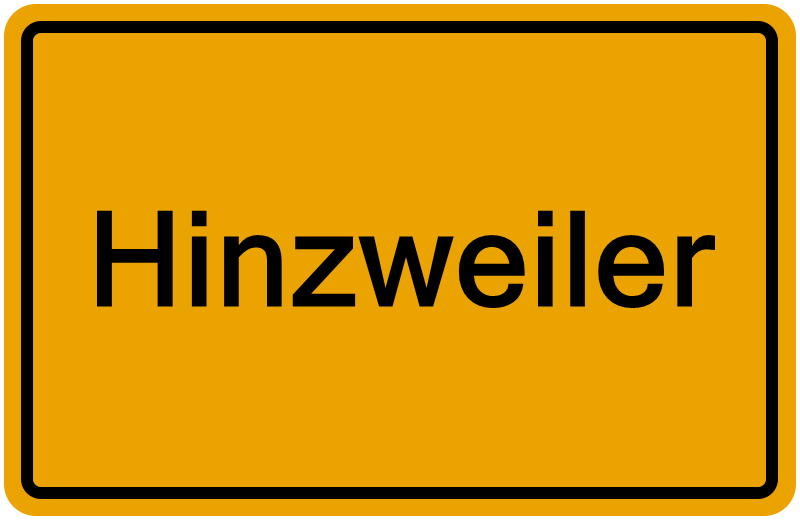 Handelsregisterauszug Hinzweiler