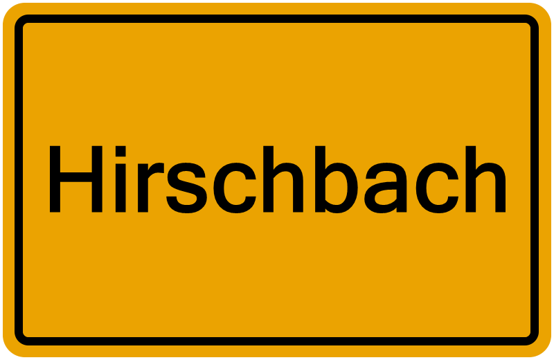 Handelsregisterauszug Hirschbach