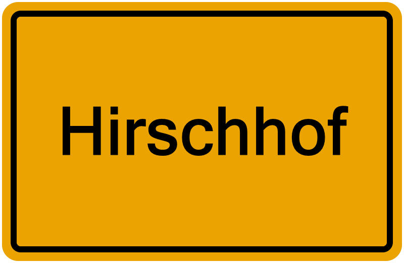Handelsregisterauszug Hirschhof