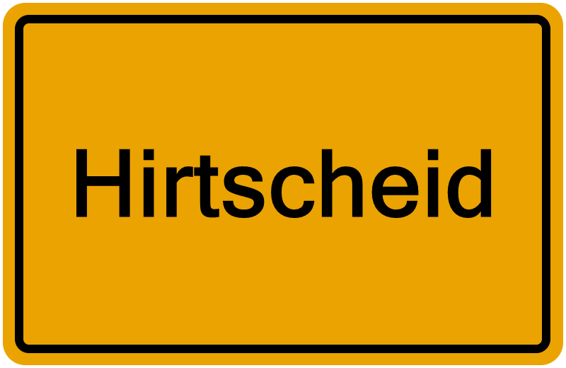 Handelsregisterauszug Hirtscheid