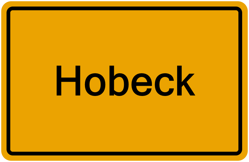 Handelsregisterauszug Hobeck