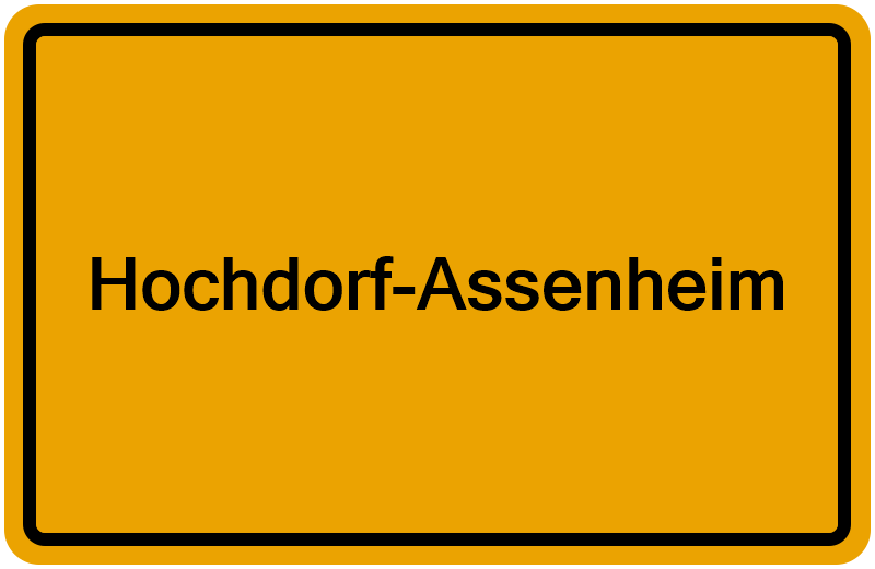 Handelsregisterauszug Hochdorf-Assenheim