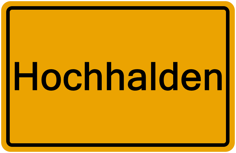 Handelsregisterauszug Hochhalden