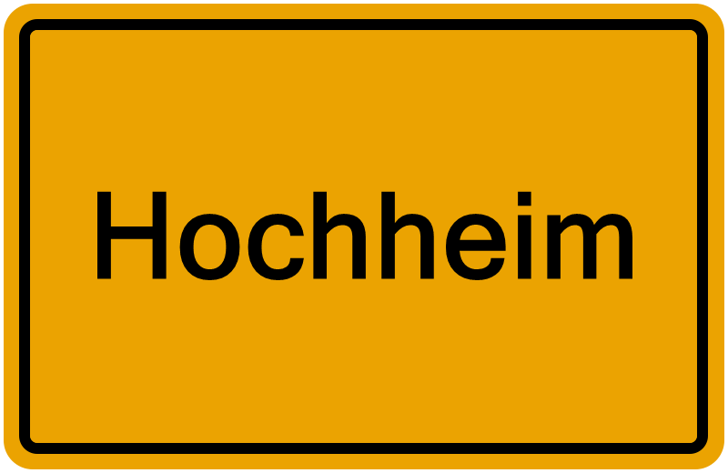 Handelsregisterauszug Hochheim