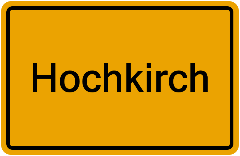 Handelsregisterauszug Hochkirch