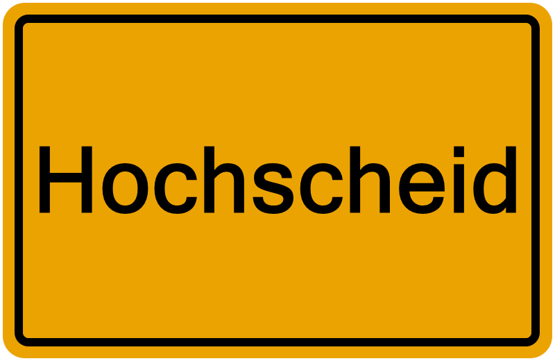 Handelsregisterauszug Hochscheid