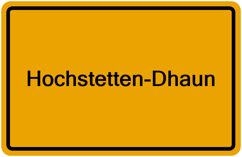 Handelsregisterauszug Hochstetten-Dhaun