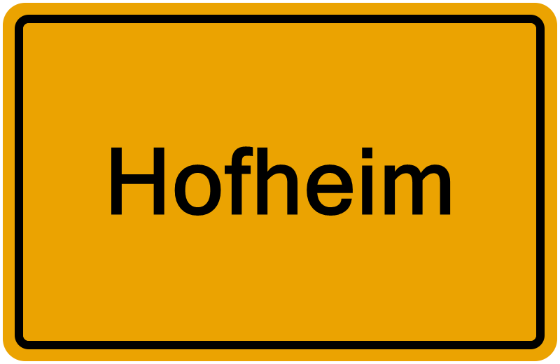Handelsregisterauszug Hofheim