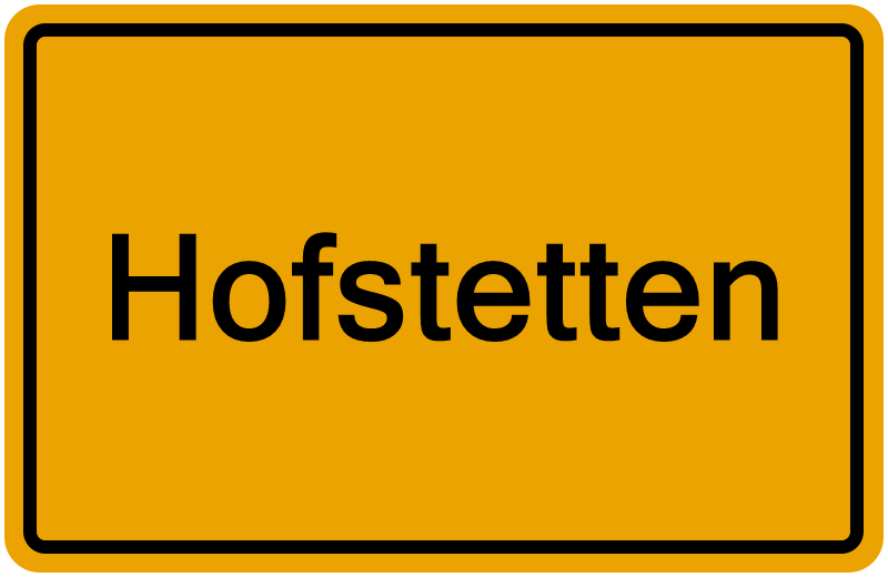 Handelsregisterauszug Hofstetten