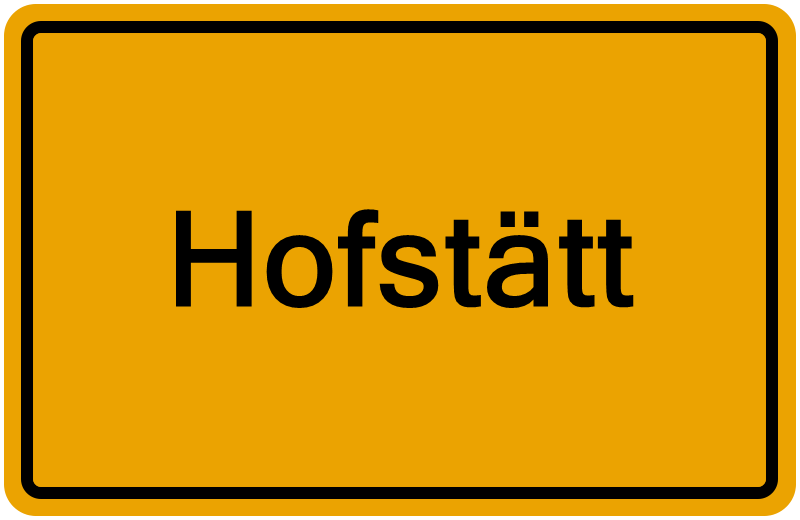 Handelsregisterauszug Hofstätt