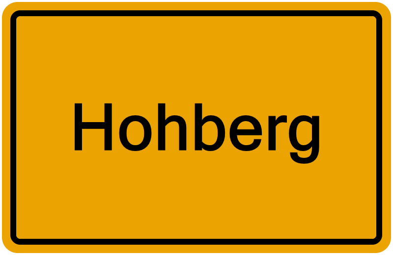 Handelsregisterauszug Hohberg