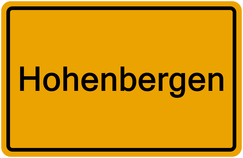 Handelsregisterauszug Hohenbergen