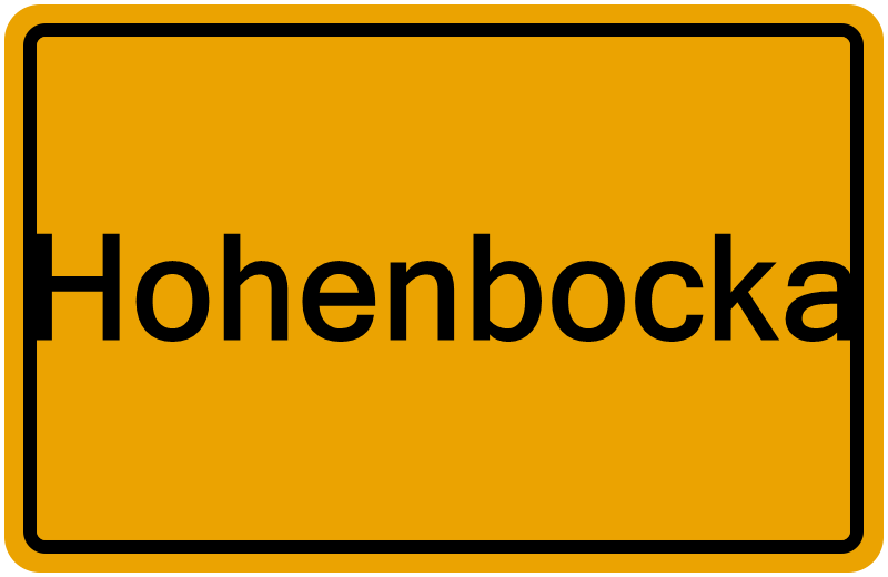 Handelsregisterauszug Hohenbocka