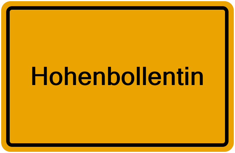 Handelsregisterauszug Hohenbollentin