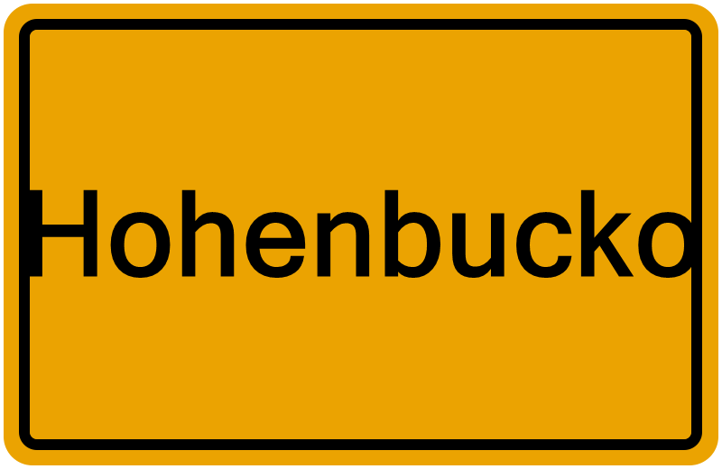 Handelsregisterauszug Hohenbucko