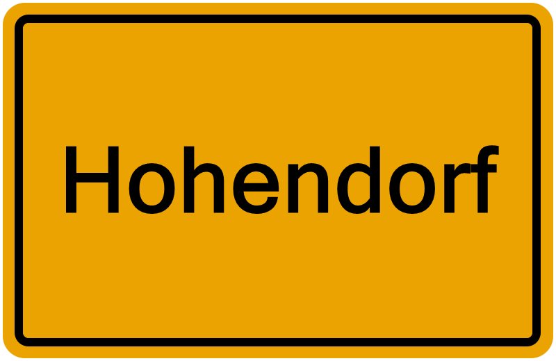 Handelsregisterauszug Hohendorf