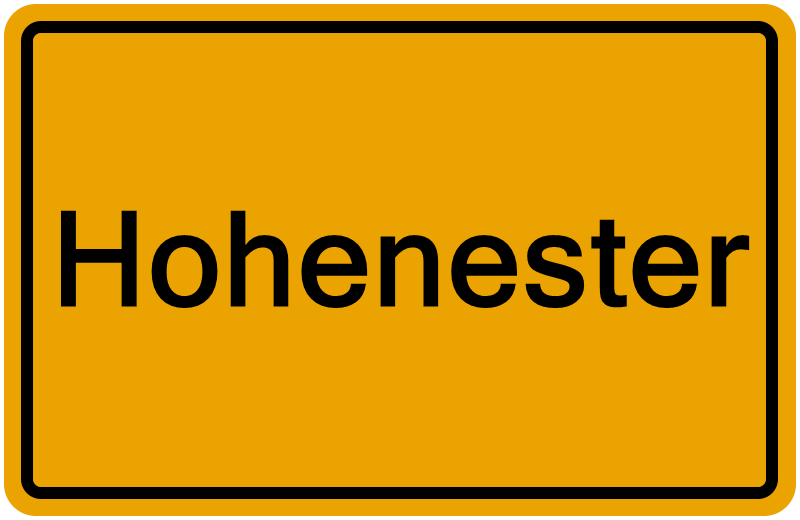 Handelsregisterauszug Hohenester