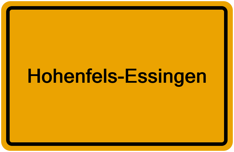 Handelsregisterauszug Hohenfels-Essingen