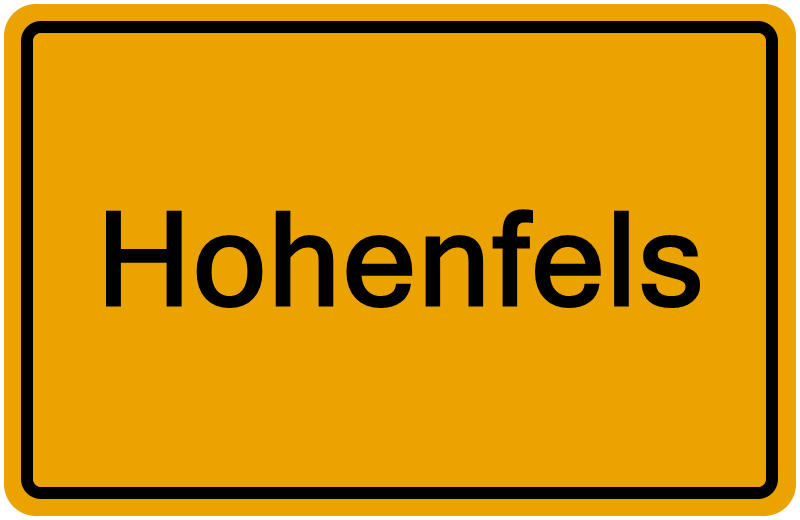 Handelsregisterauszug Hohenfels