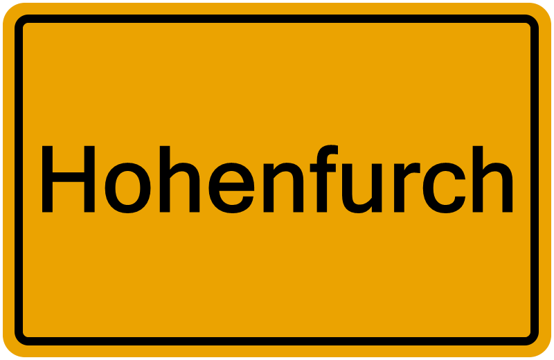 Handelsregisterauszug Hohenfurch