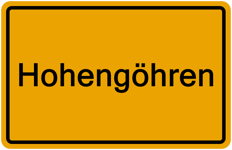 Handelsregisterauszug Hohengöhren