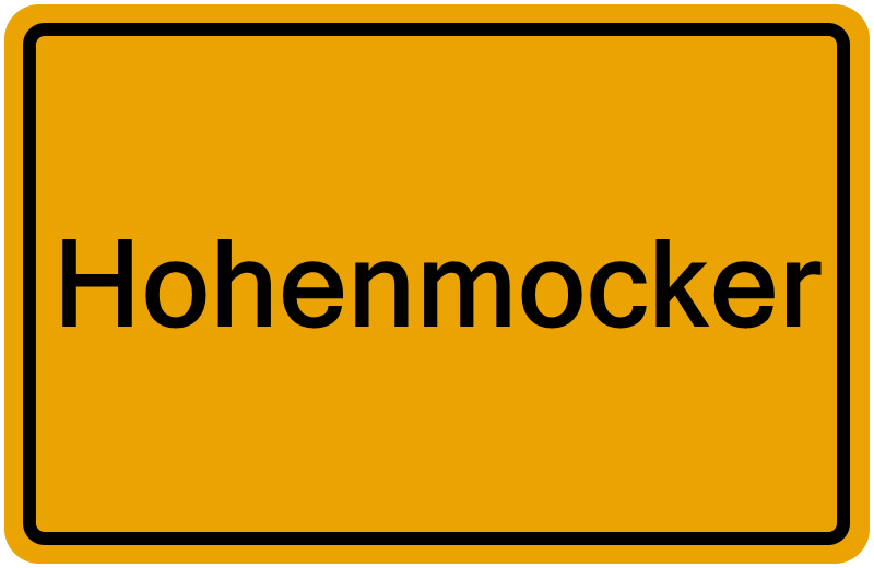 Handelsregisterauszug Hohenmocker
