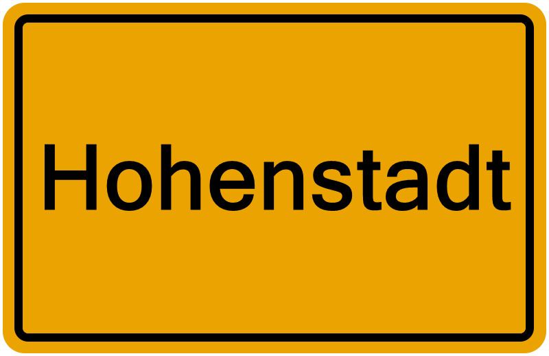 Handelsregisterauszug Hohenstadt