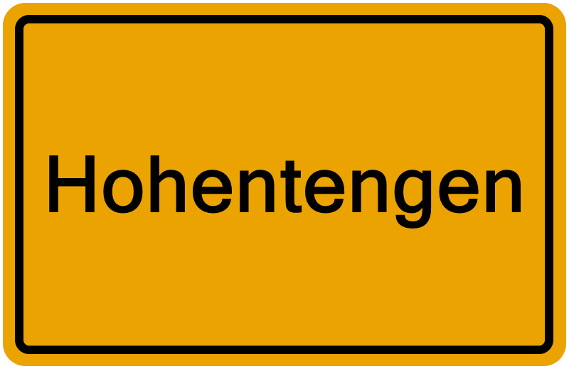 Handelsregisterauszug Hohentengen