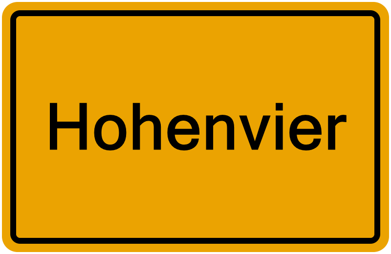 Handelsregisterauszug Hohenvier