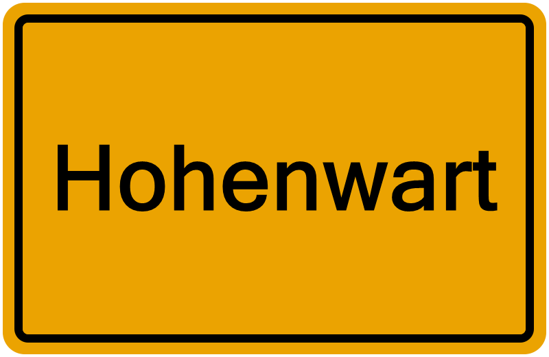 Handelsregisterauszug Hohenwart