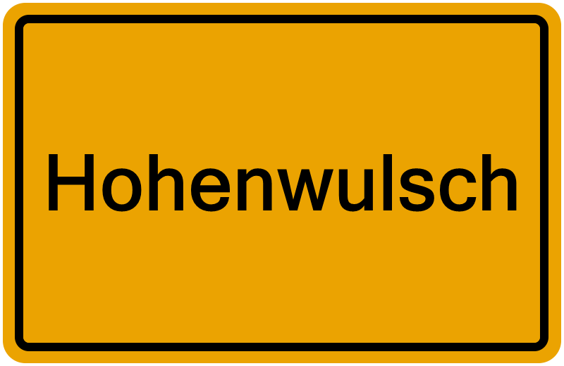 Handelsregisterauszug Hohenwulsch