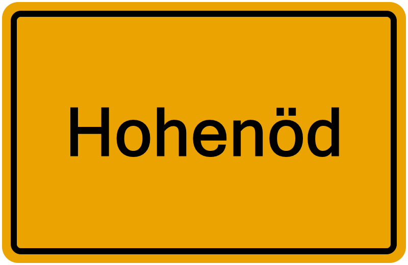 Handelsregisterauszug Hohenöd