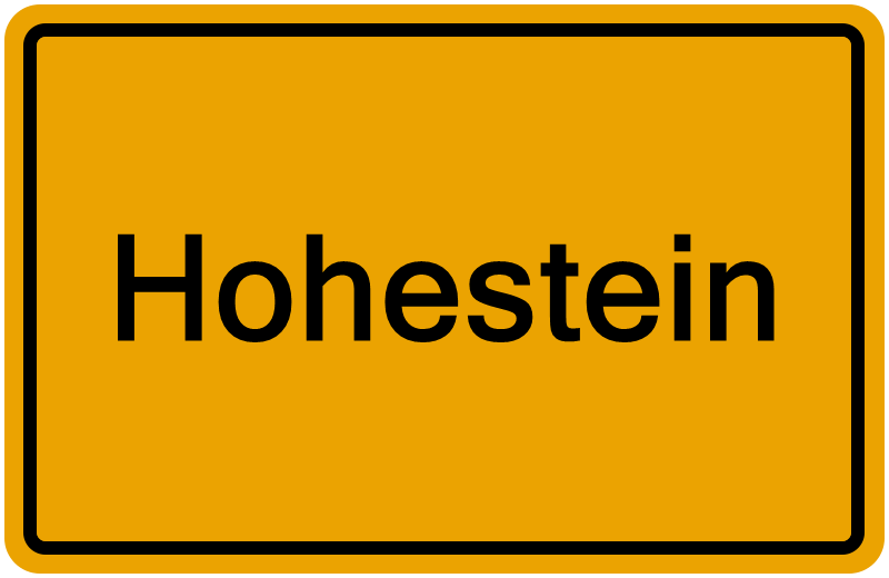 Handelsregisterauszug Hohestein