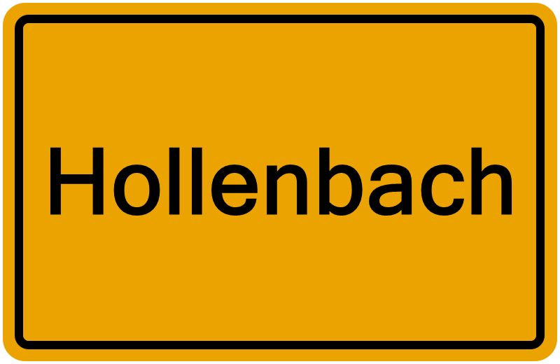 Handelsregisterauszug Hollenbach