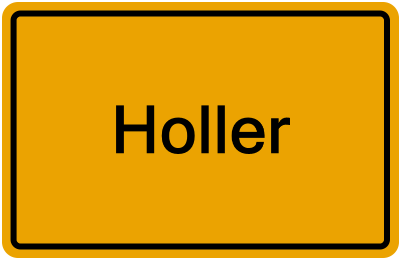 Handelsregisterauszug Holler