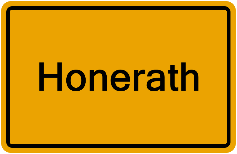 Handelsregisterauszug Honerath